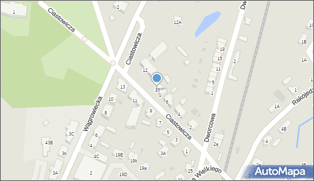 Skoki, Ciastowicza Wincentego, 10, mapa Skoki