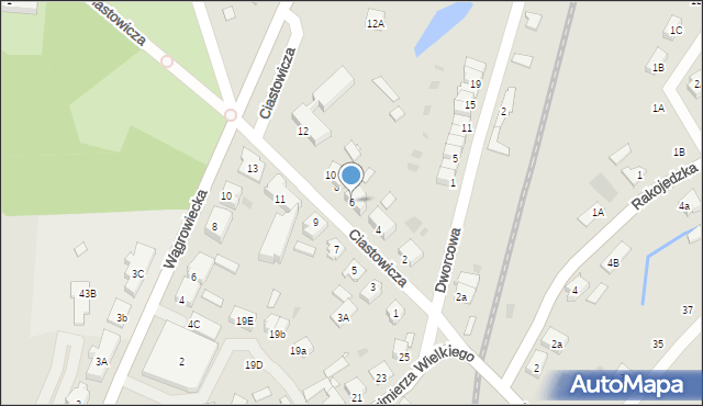 Skoki, Ciastowicza Wincentego, 6, mapa Skoki