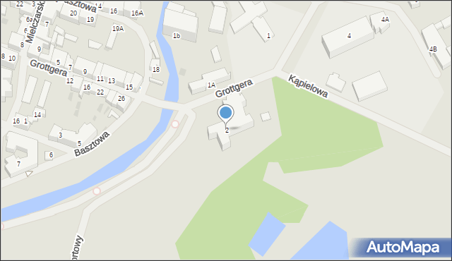 Sławno, Cieszkowskiego Augusta, 2, mapa Sławno