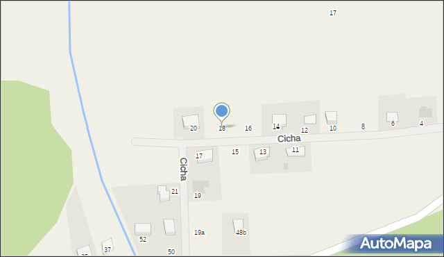 Sławoszewo, Cicha, 18, mapa Sławoszewo