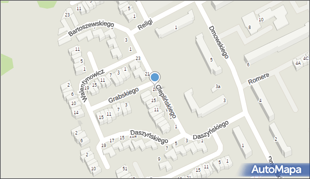 Słupsk, Cieplińskiego-Pługa Łukasza, 19, mapa Słupska