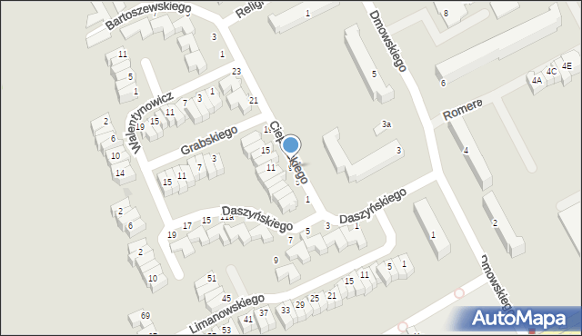 Słupsk, Cieplińskiego-Pługa Łukasza, 9, mapa Słupska