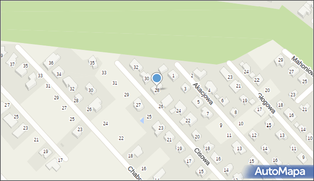 Smolec, Cisowa, 28, mapa Smolec