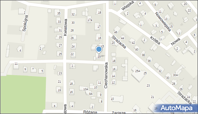 Soboklęszcz, Ciechanowska, 13, mapa Soboklęszcz