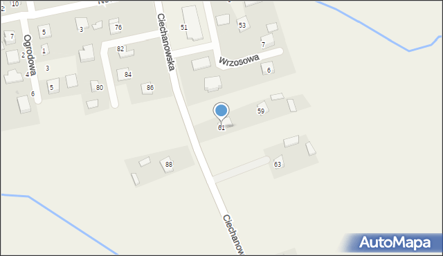 Sońsk, Ciechanowska, 61, mapa Sońsk