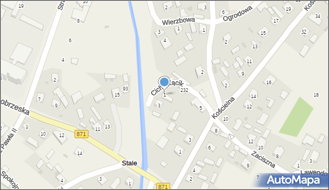 Stale, Cichy Kącik, 1, mapa Stale