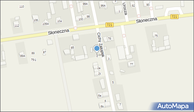 Stara Iwiczna, Cichy Zakątek, 2, mapa Stara Iwiczna