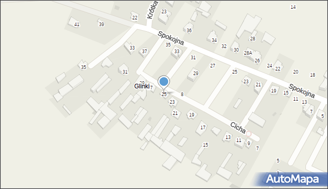 Stare Kupiski, Cicha, 25, mapa Stare Kupiski