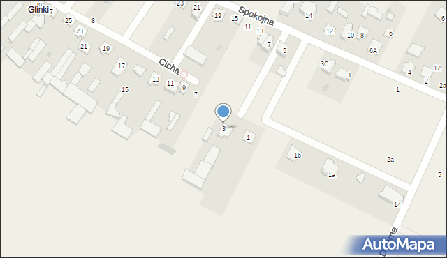 Stare Kupiski, Cicha, 3, mapa Stare Kupiski