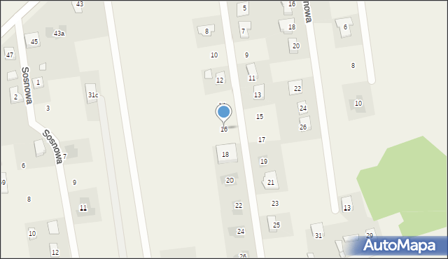 Stare Miasto, Cisowa, 16, mapa Stare Miasto