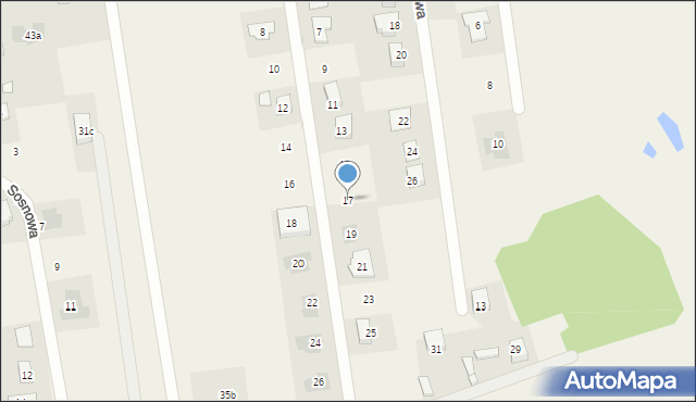 Stare Miasto, Cisowa, 17, mapa Stare Miasto