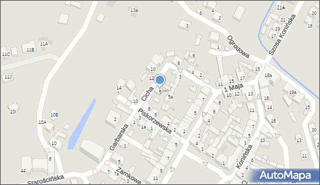 Stawiszyn, Cicha, 5, mapa Stawiszyn