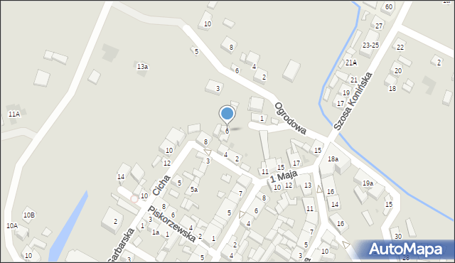 Stawiszyn, Cicha, 6, mapa Stawiszyn