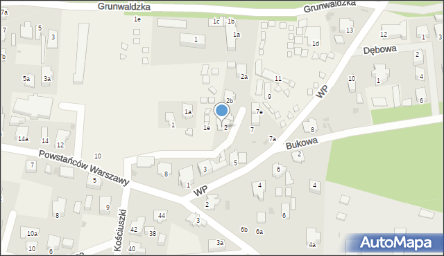 Stegna, Cicha, 2c, mapa Stegna