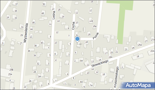 Strzegowo, Cicha, 4a, mapa Strzegowo