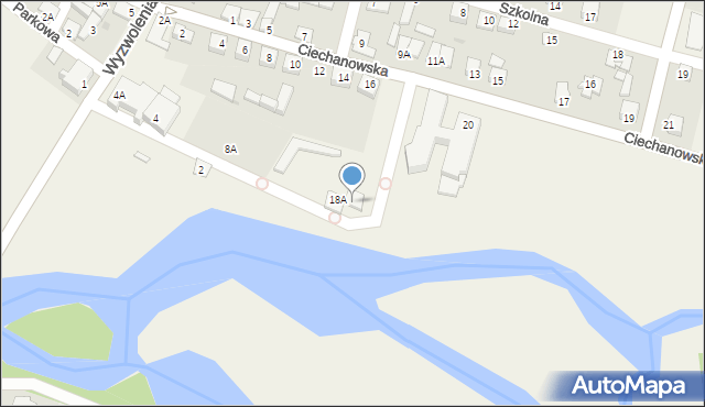 Strzegowo, Ciechanowska, 18b, mapa Strzegowo