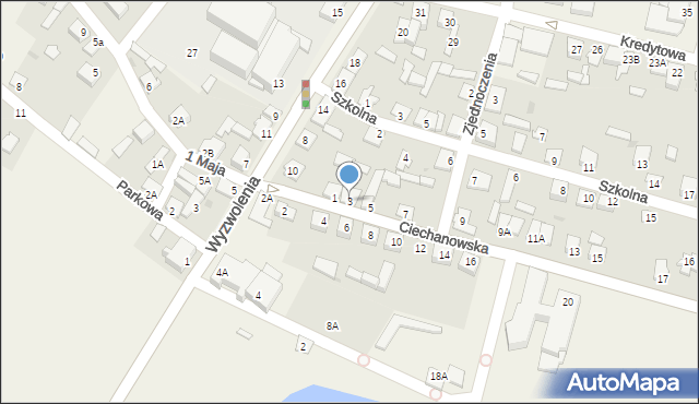 Strzegowo, Ciechanowska, 3, mapa Strzegowo