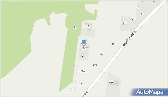 Studzianki, Ciesielska, 2a, mapa Studzianki