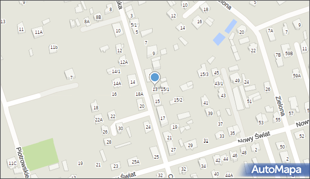 Supraśl, Cieliczańska, 13, mapa Supraśl