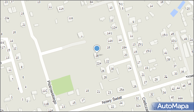 Supraśl, Cieliczańska, 18, mapa Supraśl