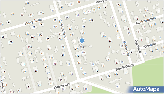 Supraśl, Cieliczańska, 29A, mapa Supraśl