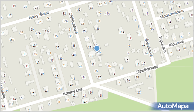 Supraśl, Cieliczańska, 31b, mapa Supraśl