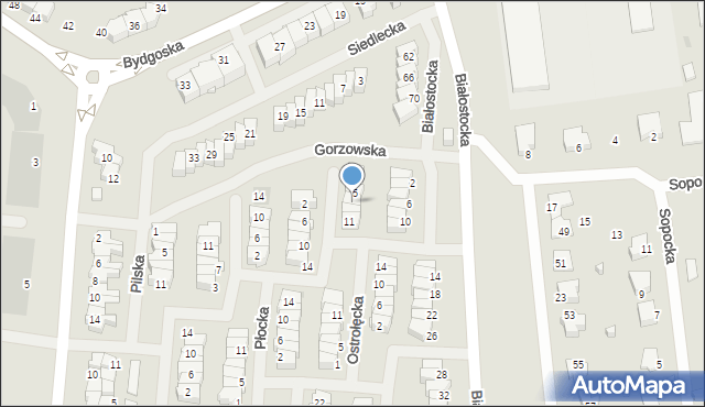 Suwałki, Ciechanowska, 7, mapa Suwałk