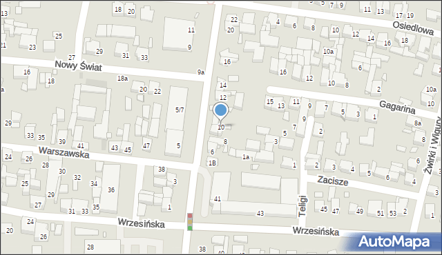 Swarzędz, Cieszkowskiego Augusta, 10, mapa Swarzędz