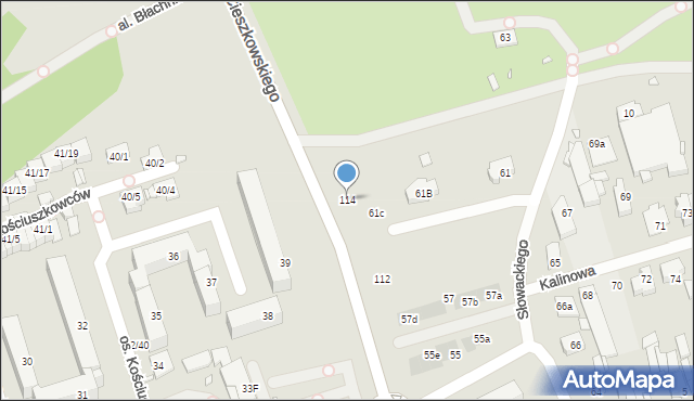 Swarzędz, Cieszkowskiego Augusta, 114, mapa Swarzędz