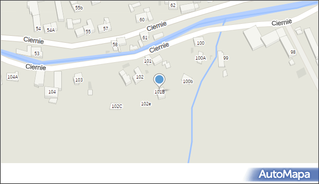 Świebodzice, Ciernie, 101B, mapa Świebodzice