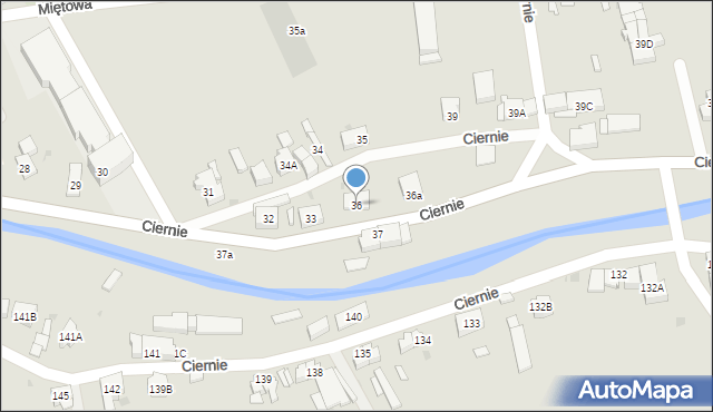 Świebodzice, Ciernie, 36, mapa Świebodzice