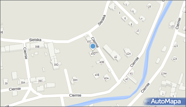Świebodzice, Ciernie, 40D, mapa Świebodzice