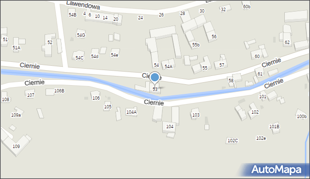 Świebodzice, Ciernie, 53, mapa Świebodzice