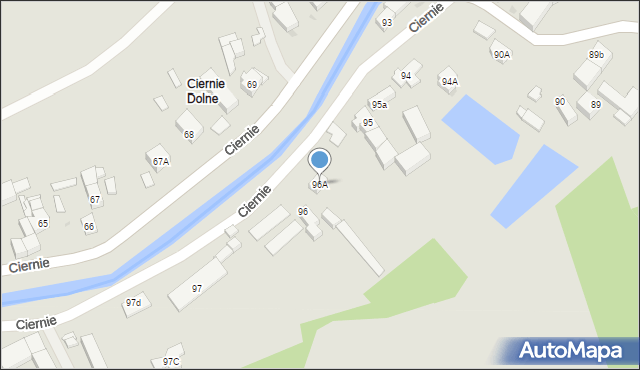 Świebodzice, Ciernie, 96A, mapa Świebodzice