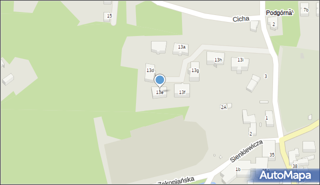 Świeradów-Zdrój, Cicha, 13e, mapa Świeradów-Zdrój