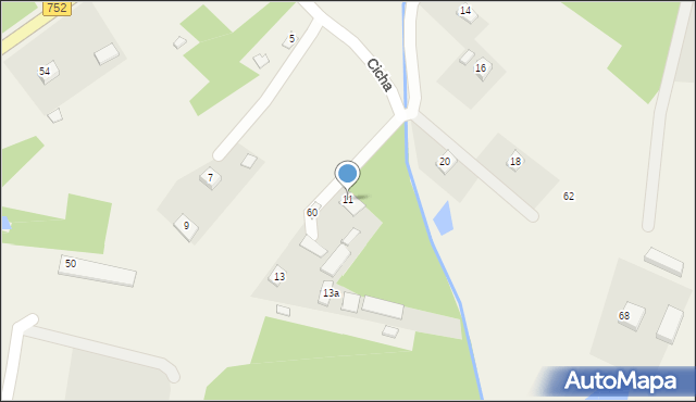 Święta Katarzyna, Cicha, 11, mapa Święta Katarzyna