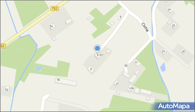 Święta Katarzyna, Cicha, 7, mapa Święta Katarzyna