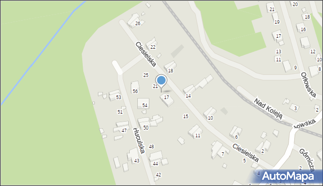 Szczecin, Ciesielska, 19, mapa Szczecina
