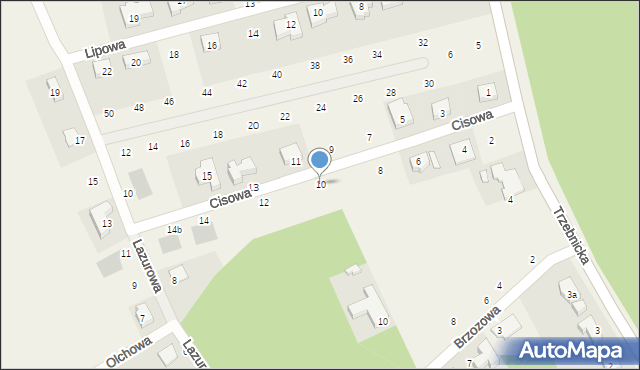 Szczodre, Cisowa, 10, mapa Szczodre