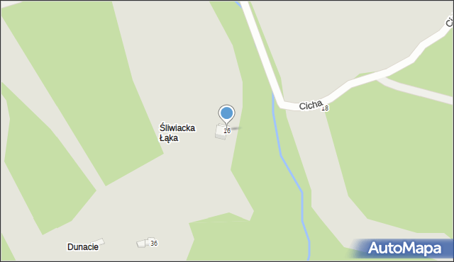 Szczyrk, Cicha, 16, mapa Szczyrk