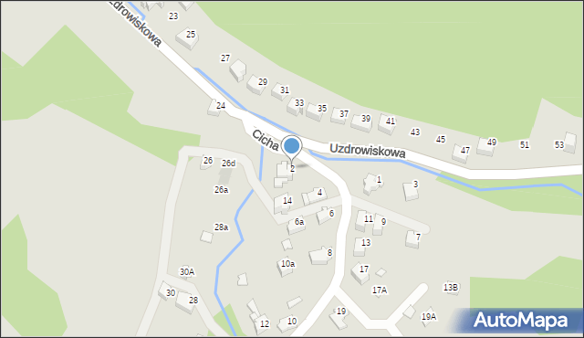 Szczyrk, Cicha, 2, mapa Szczyrk
