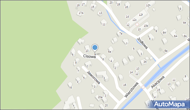 Szczyrk, Cisowa, 8, mapa Szczyrk