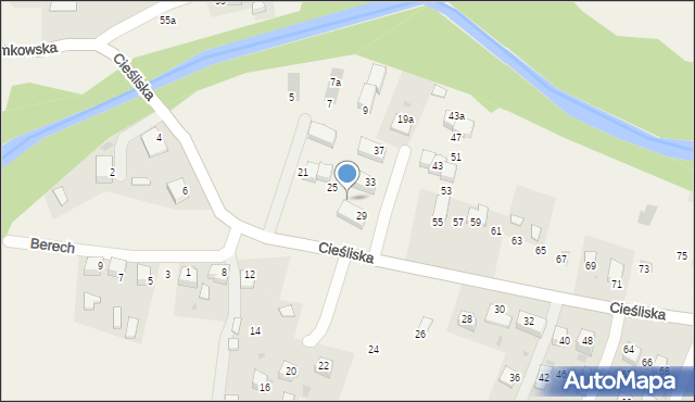 Szlachtowa, Cieśliska, 27, mapa Szlachtowa