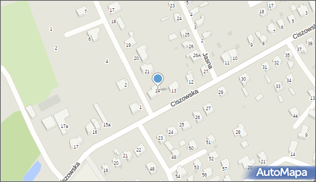Szprotawa, Ciszowska, 14, mapa Szprotawa