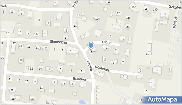 Sztutowo, Cicha, 2, mapa Sztutowo