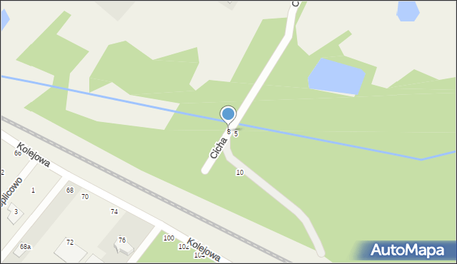 Targówka, Cicha, 8, mapa Targówka