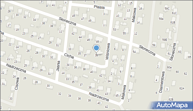 Tłuszcz, Cicha, 39, mapa Tłuszcz