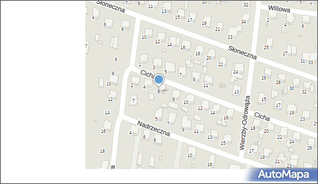 Tłuszcz, Cicha, 6, mapa Tłuszcz