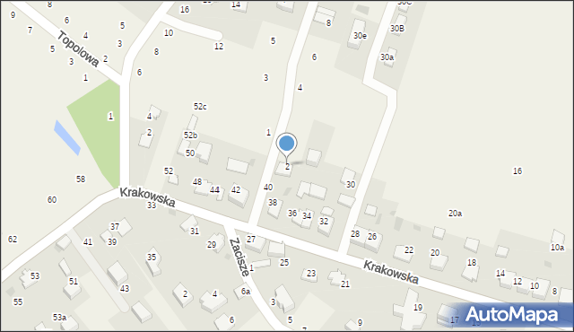 Tomaszowice, Cicha, 2, mapa Tomaszowice