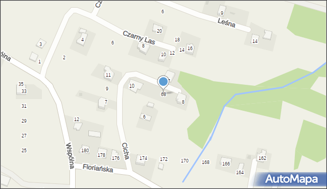 Tomice, Cicha, 68, mapa Tomice